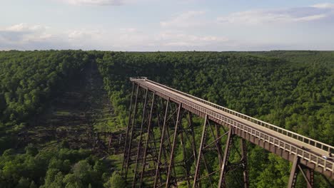 Aerial View of Kinzua Bridge State Park and the Kinzua Viaduct