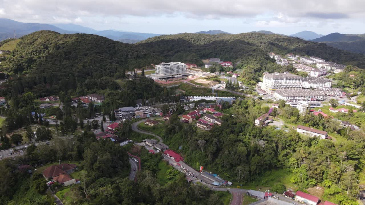 말레이시아의 카메론 하이랜드 지역 내의 브린창 지역의 일반 풍경