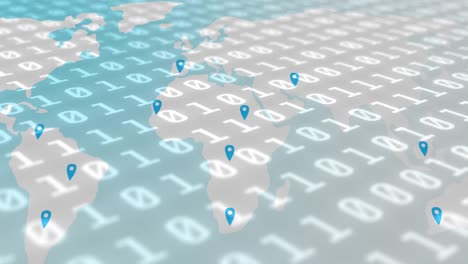 Animación-Del-Procesamiento-De-Datos-Sobre-El-Mapa-Mundial