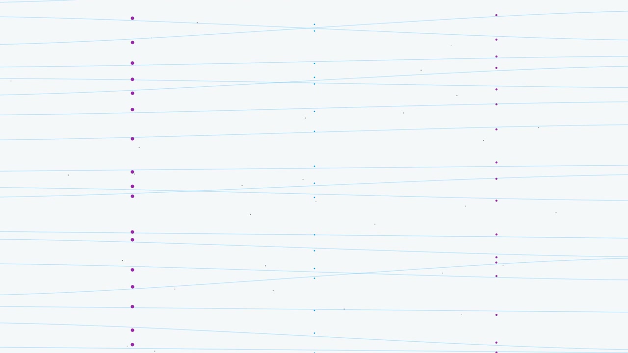 Abstract Motion Graphic of Connecting Dots and Lines