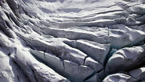 aerial of trift glacier in urner alps near gadmen, switzerland