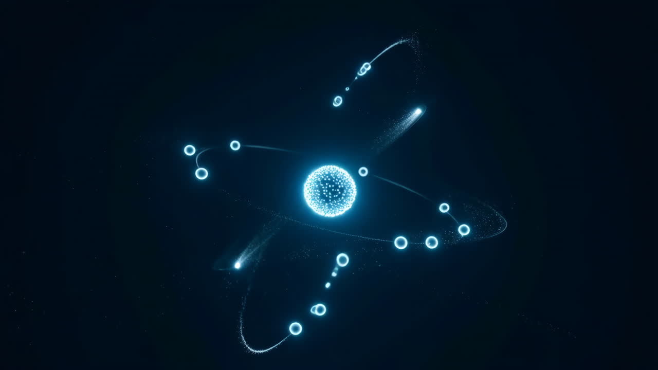 Abstract Glowing Atom Model in Dark Space