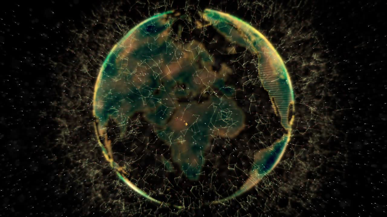 los mapas del mundo tienen un bucle amarillo.