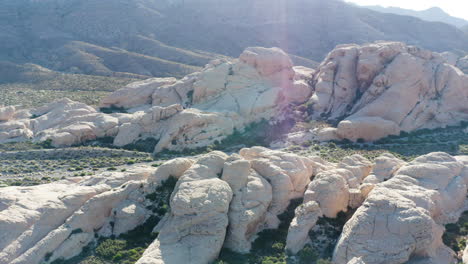 Aerial View of Desert Rock Formations