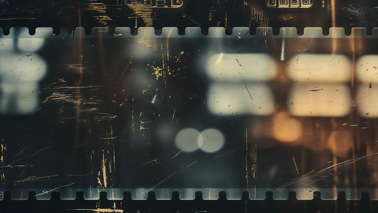 Vintage Distressed Film Strip Background