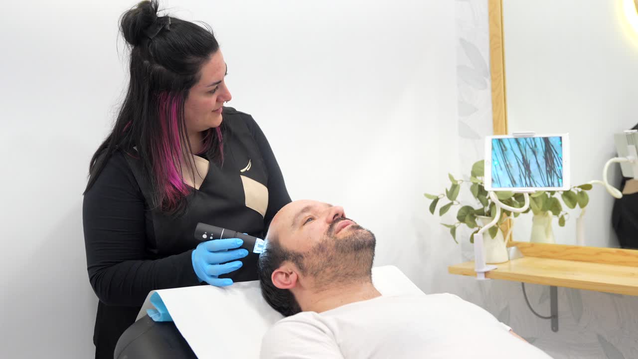 Hair and Scalp Analysis at a Medical Spa