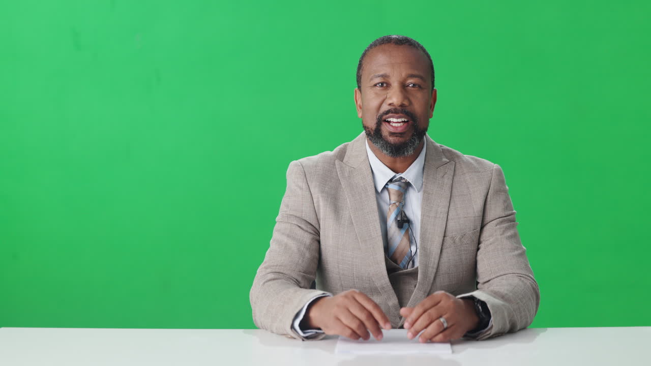 News Anchor in Studio