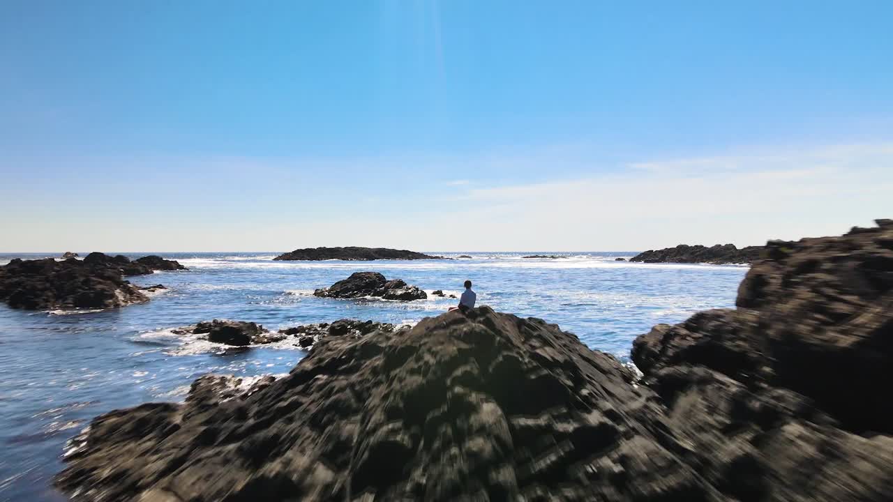 Looking out into the ocean