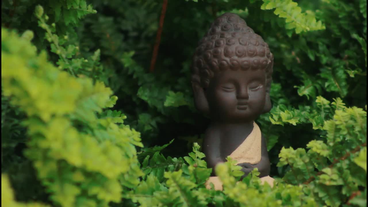 Buddha Statue in a Garden