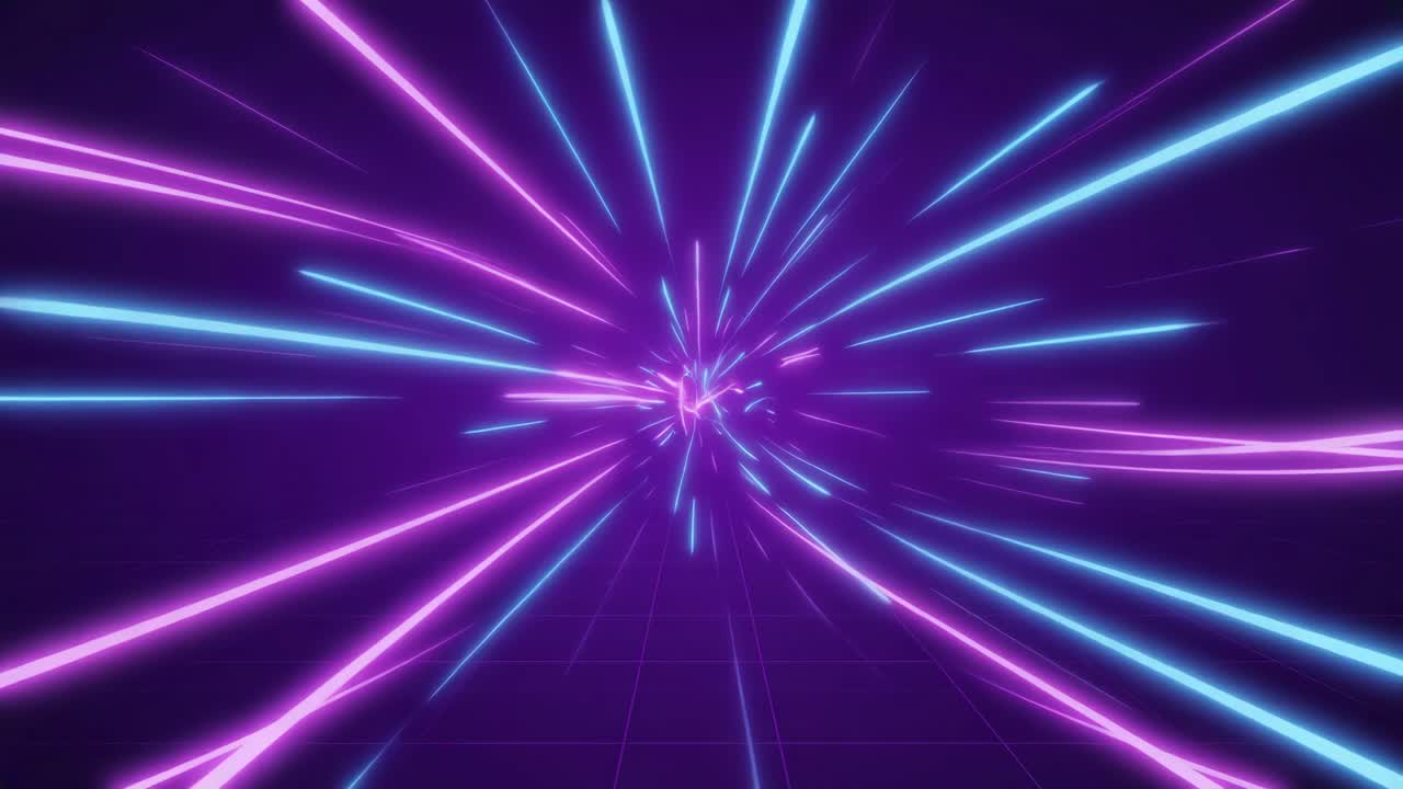 sfondo astratto del tunnel luminoso al neon