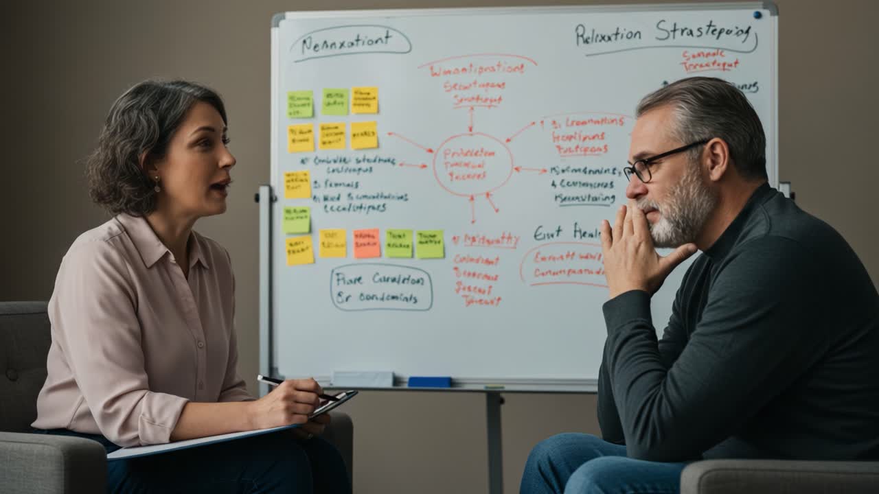 A Collaborative Discussion on Strategic Planning: Exploring New Ventures and Relaxation Techniques Through Whiteboard Visualizations