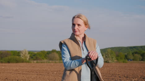 woman farmer in field