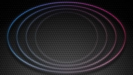 neon circles and ellipses abstract tech geometric motion design