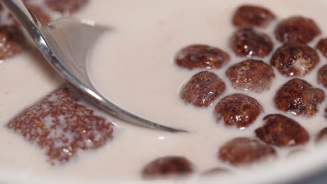 chocolate cereal with milk