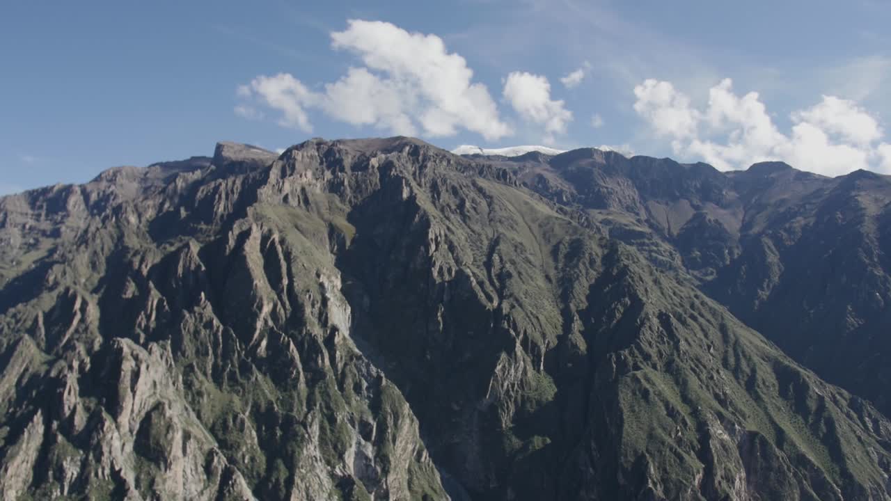 Tilt of mountain in Colca Canyon Peru