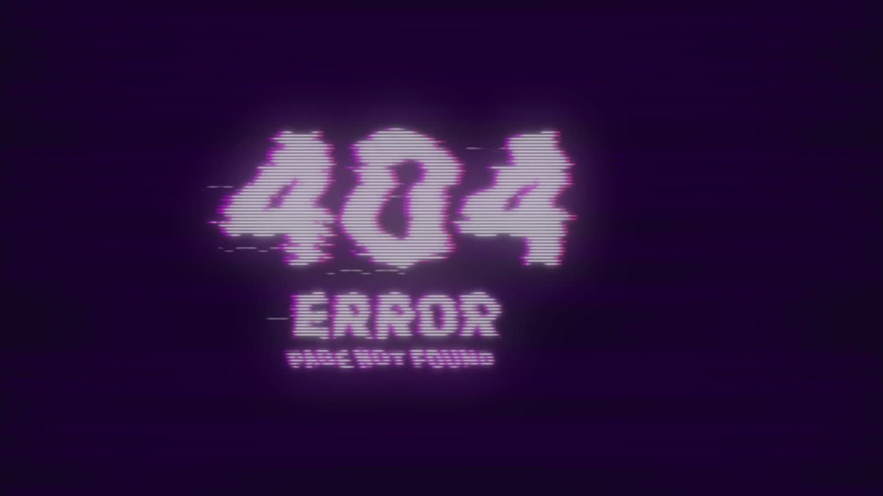 Retro 404 Error Page