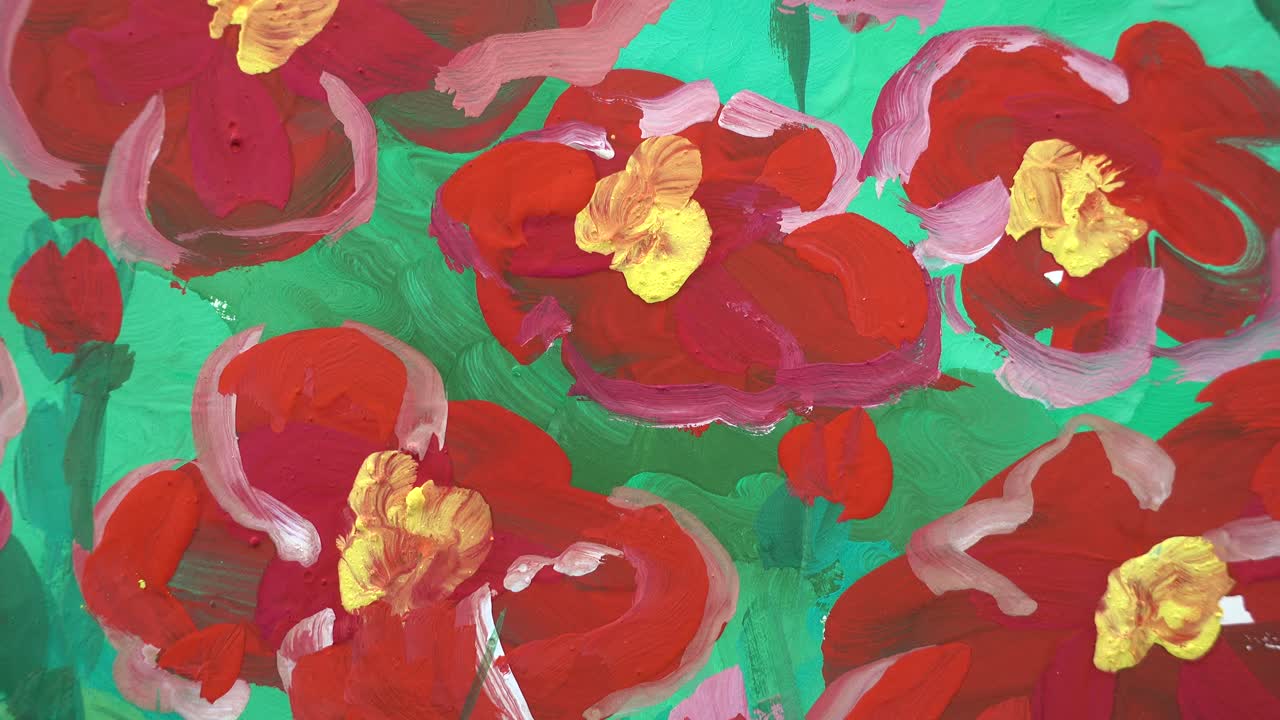 Абстрактный рисунок цветов