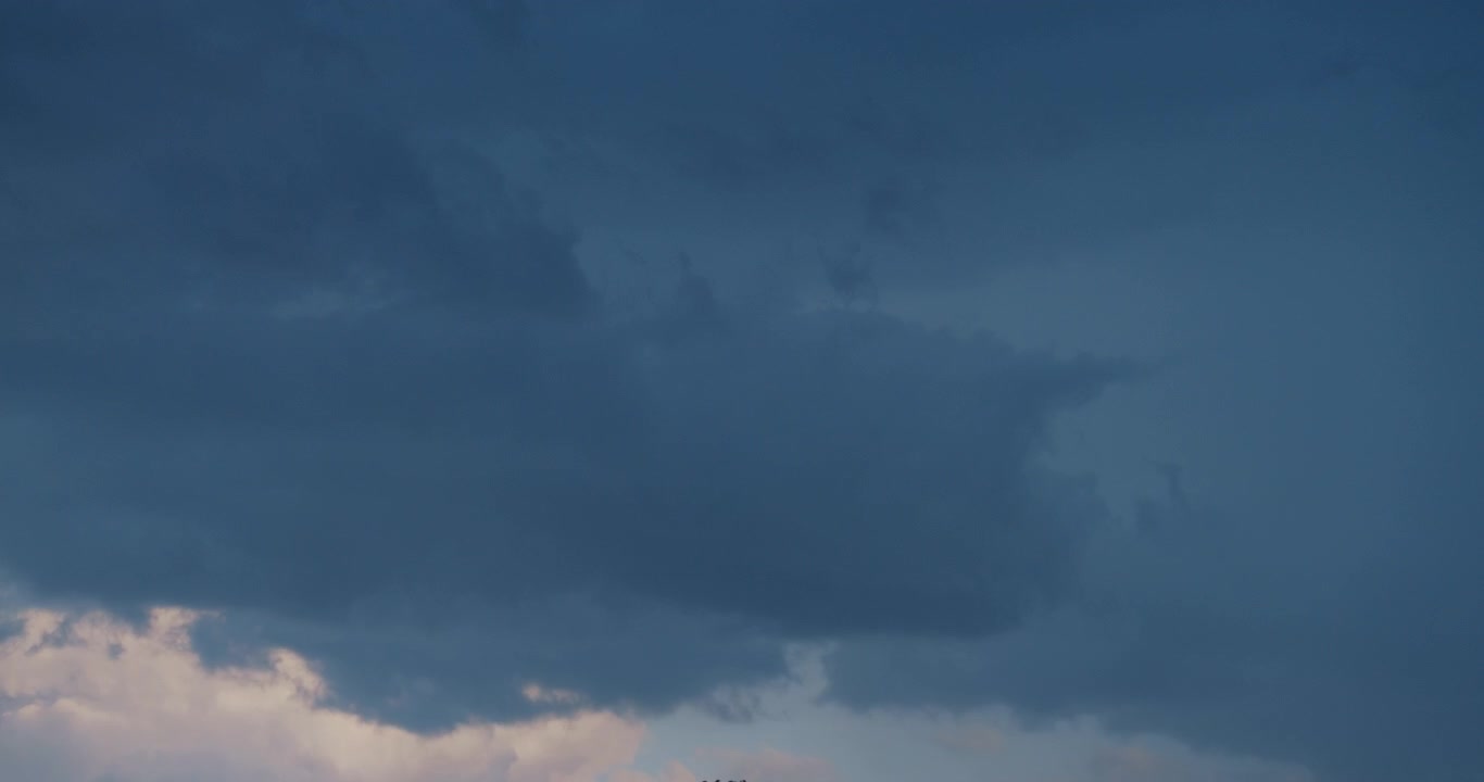 Time Lapse of Dark Storm Clouds Moving Across the Sky