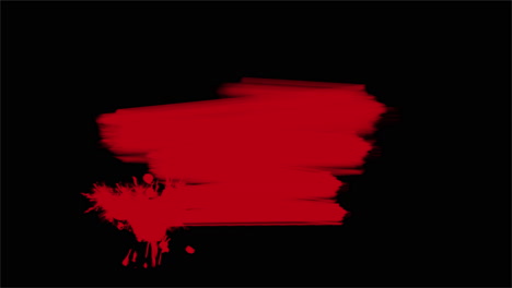 splashing red paint brushes on black gradient