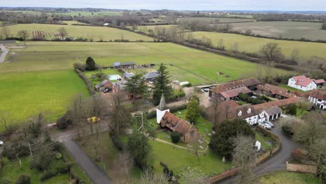 Greensted-Church,Essex-UK-oldest-wooden-church-in-the-world-Aerial-footage-