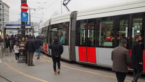 tram station in istanbul