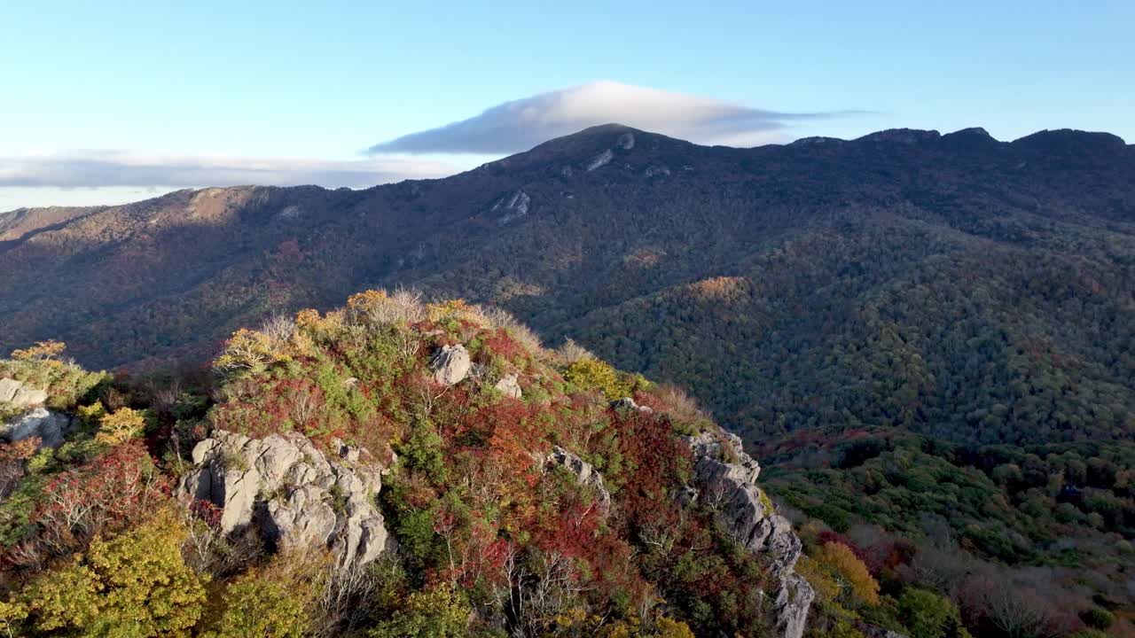 할아버지 산 nc 공기 가을에