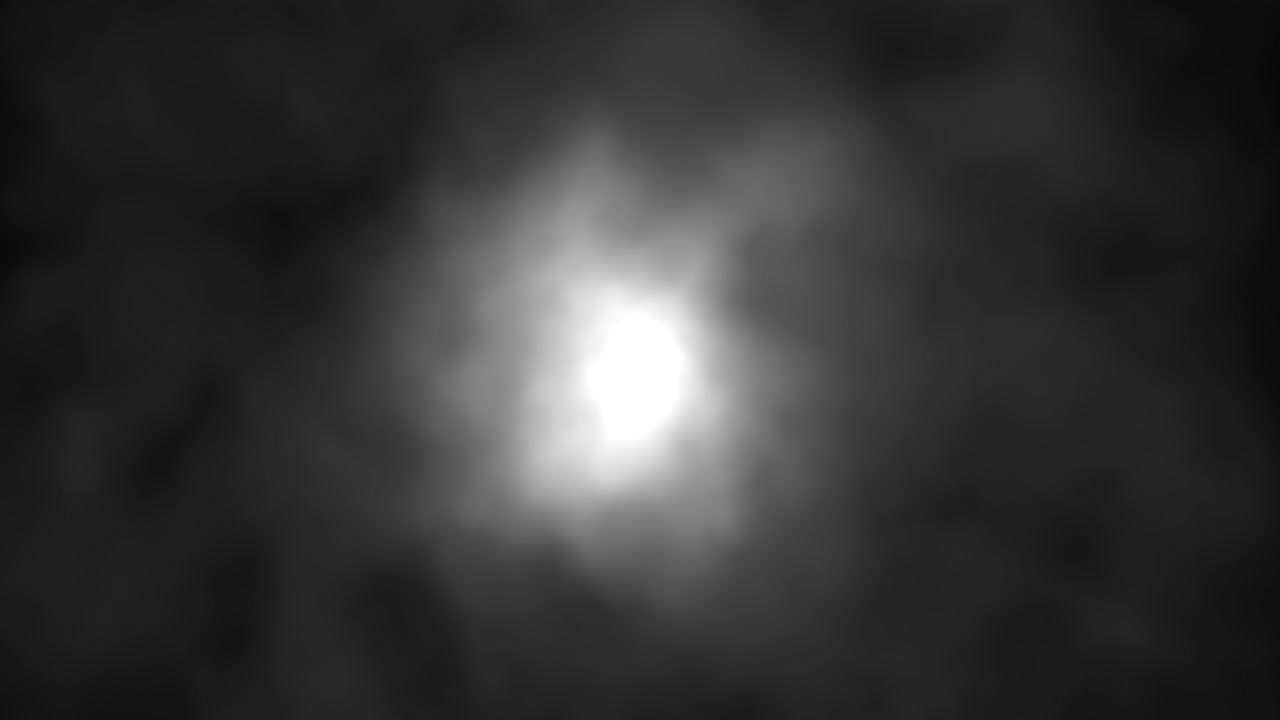 gráficos de movimiento de humo mágico blanco con fondo nocturno