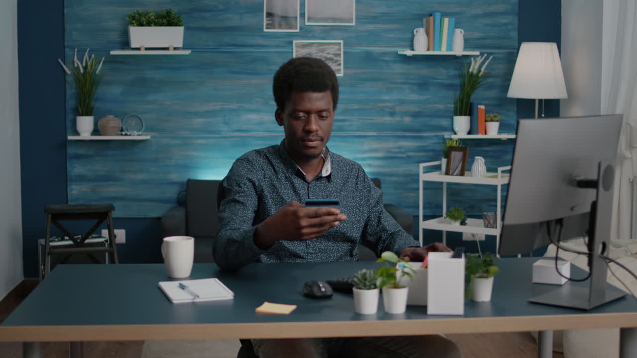 Online e commerce consumer buying good with credit card