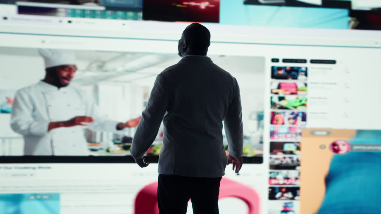 Vertical video Happy person typing on phone touchscreen, relaxing with curated digital content