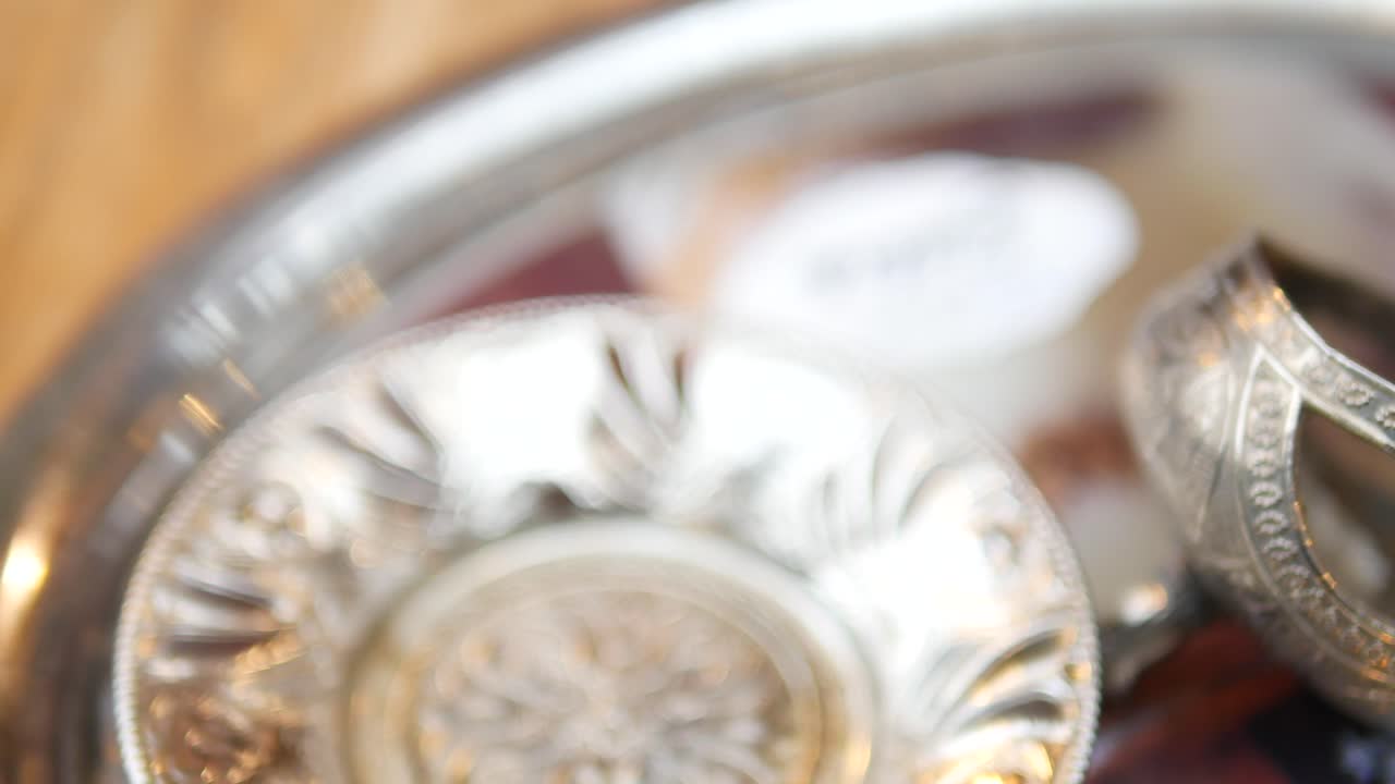 터키 커피 세트 장식 트레이