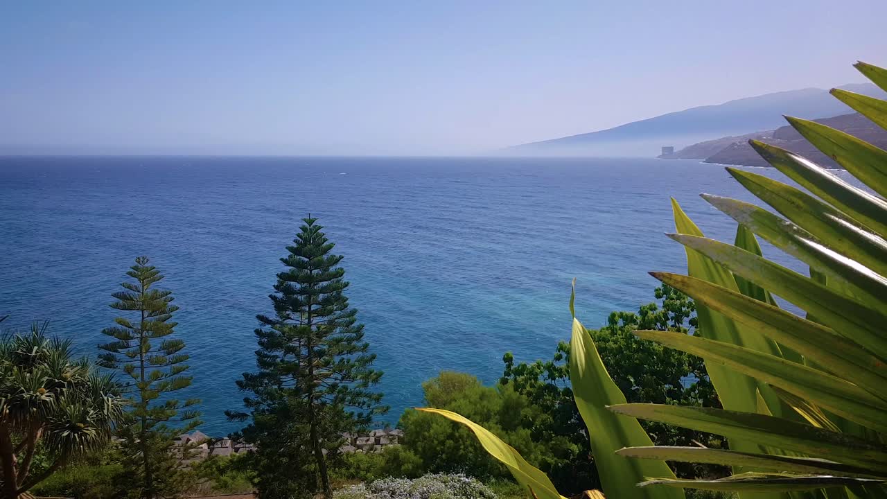 Beautiful Ocean View Background 4k footage