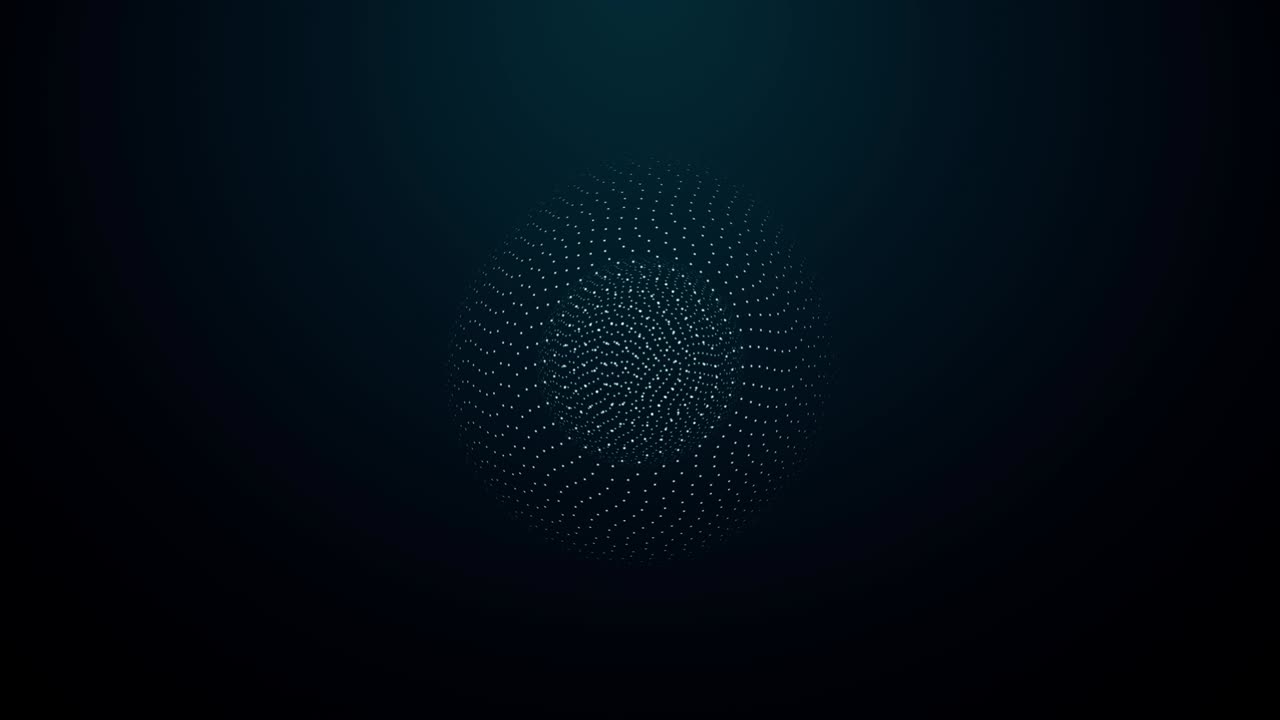 metamorphose of amorphous sphere from dots and lines
