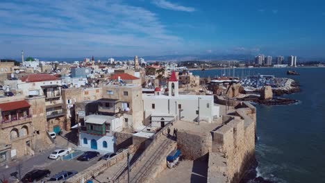 ciudad de akko, israel, vista aérea