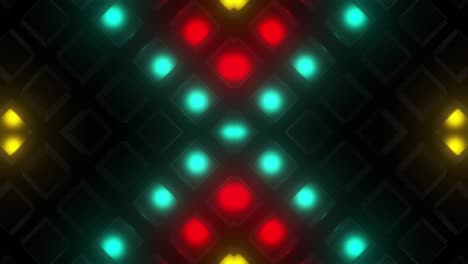 colorful geometric led light pattern