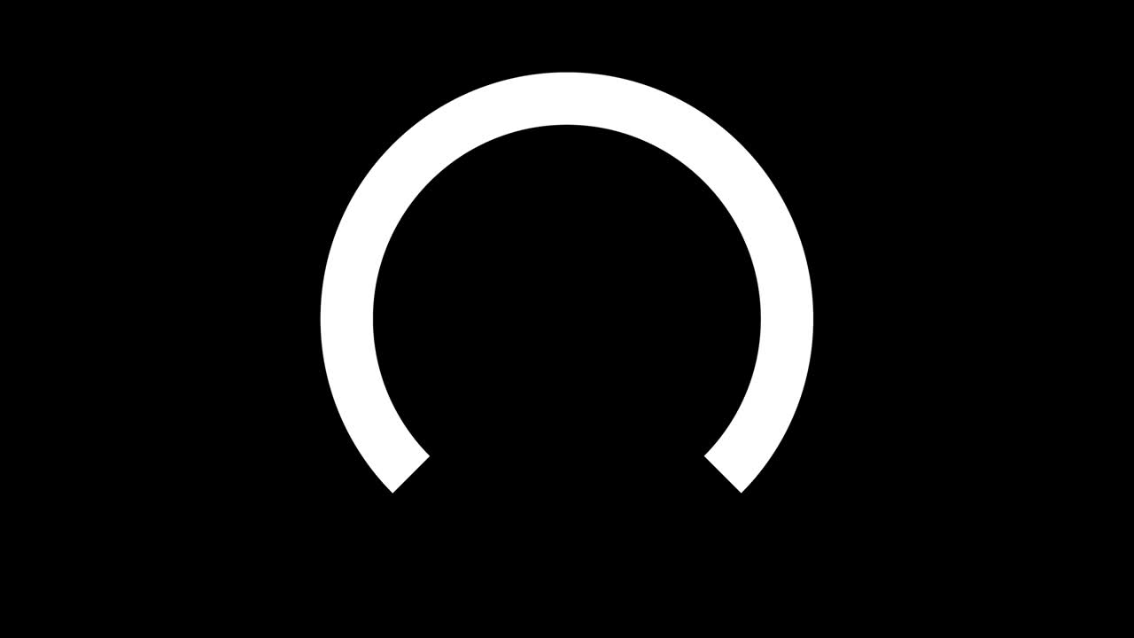 el icono del círculo de carga está esperando para cargar el video.