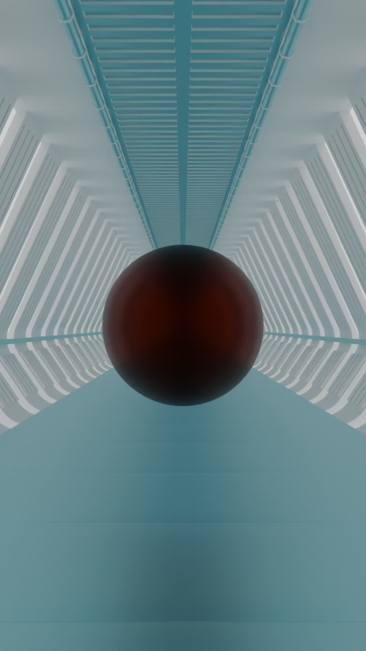 Futuristic Tunnel with Sphere