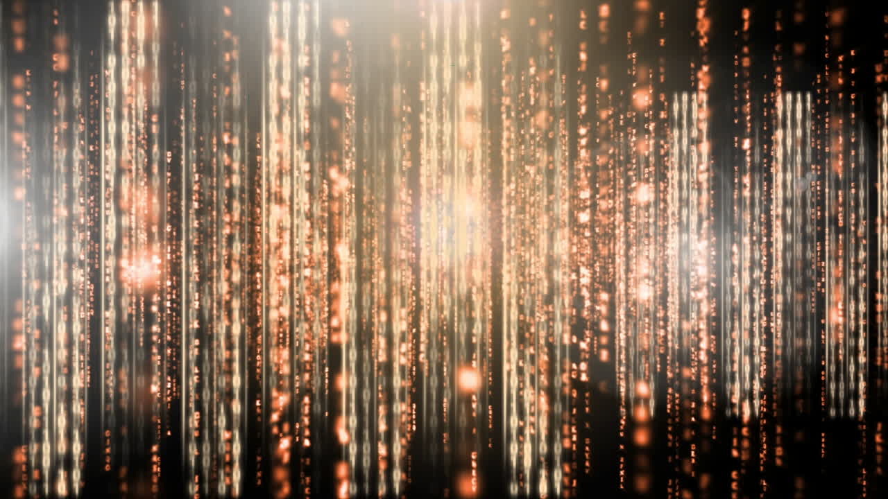 Linee generate digitalmente di luci brillanti 4k
