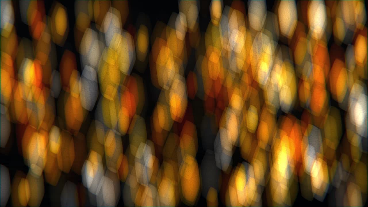 animación de bokeh estirado y girado con una cálida sensación de verano y otoño