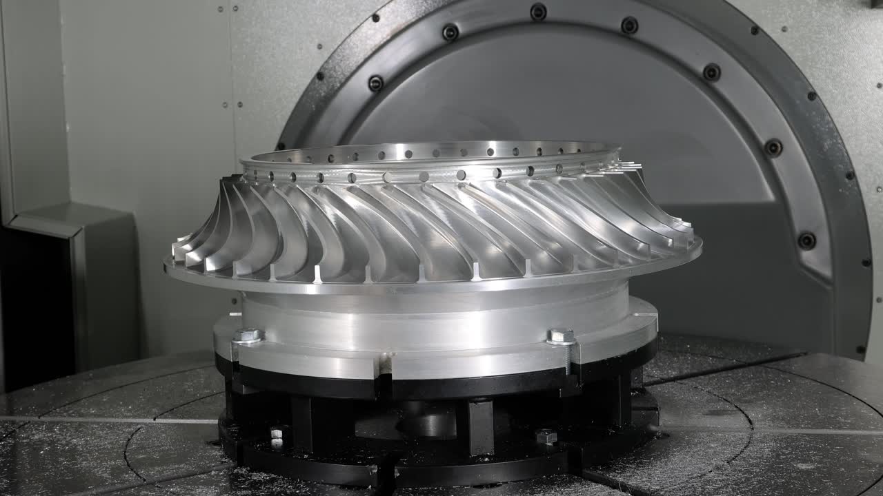 금속 가공 cnc 밀링 기계. 금속 절단 현대 가공 기술.