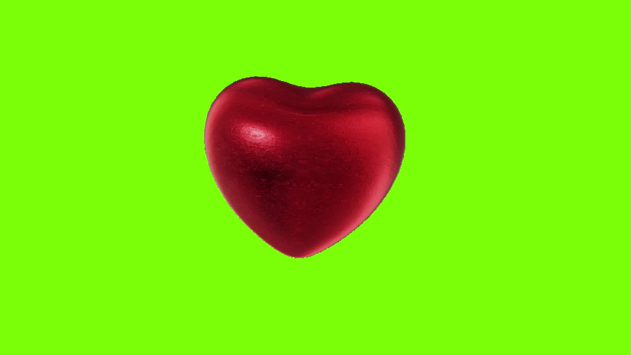 green screen , heart, high quality