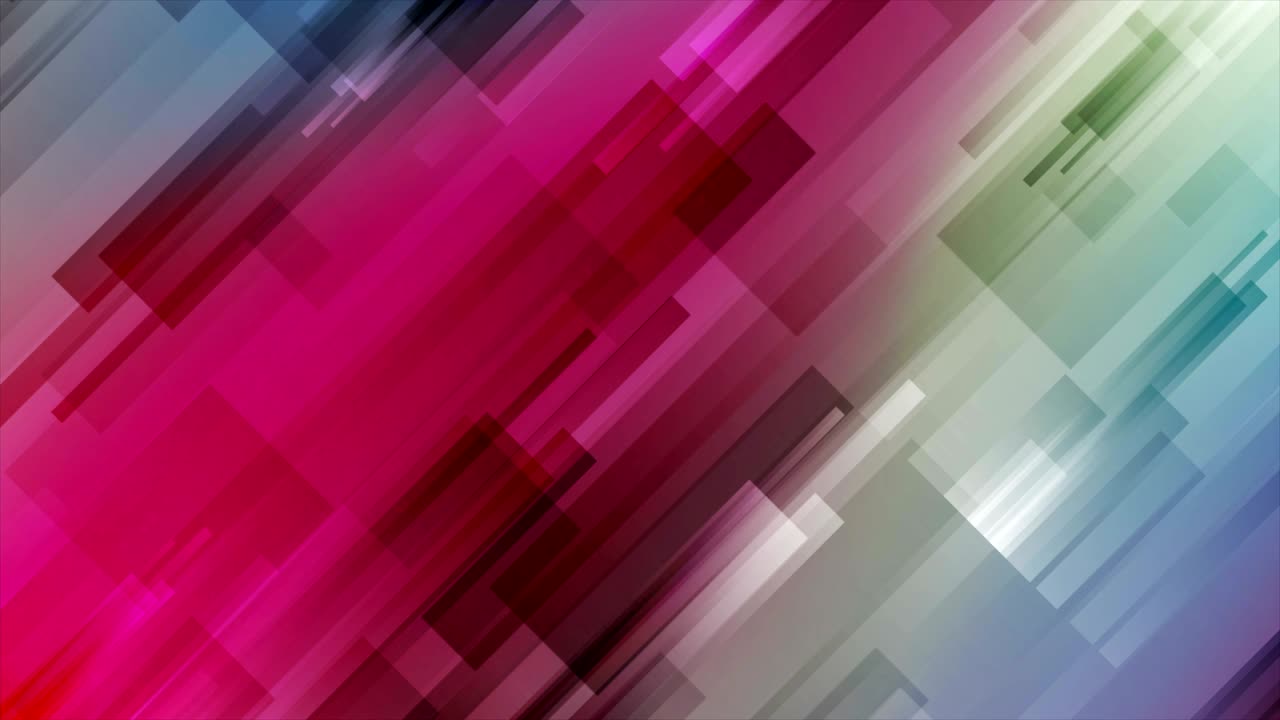 Animación de vídeo geométrica abstracta y colorida