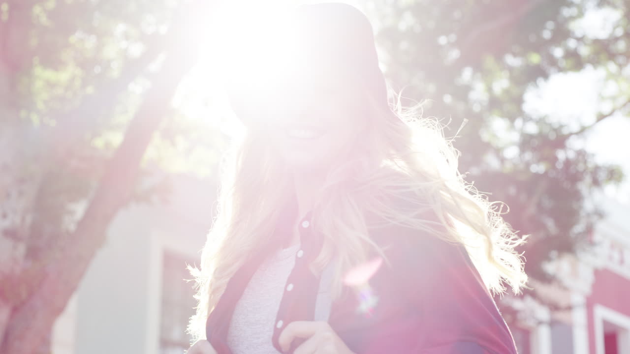 Who wouldn't be happy exploring the city