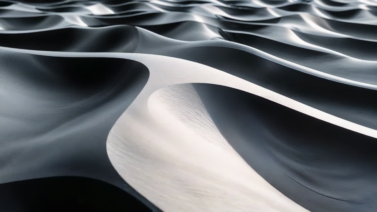 Abstract Monochrome Wavy Dunes Pattern