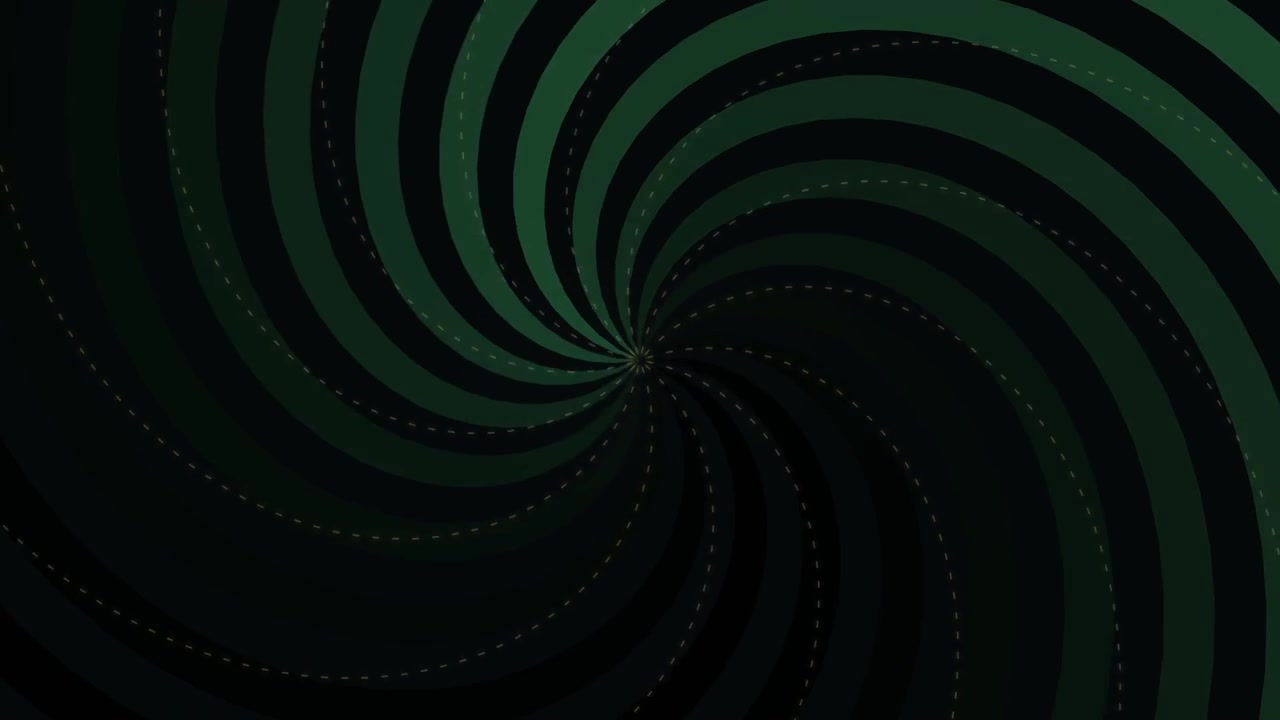 Rotating Green and Black Spiral Background Animation