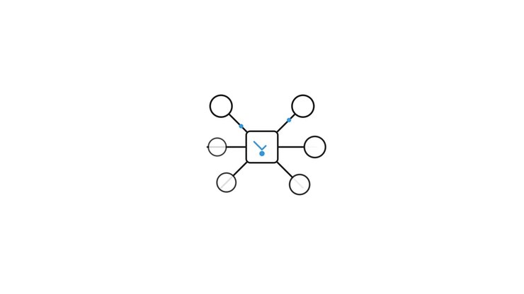 Animated Infographic Diagram Expanding with Connecting Nodes