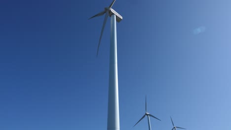 Aerial-view-of-Wind-turbines-on-a-mountain-or-hill-producing-electricity