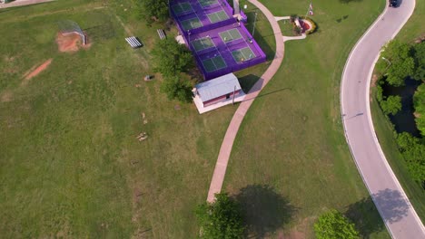 aerial footage of bear creek park in keller texas