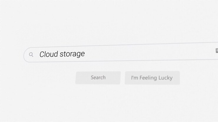 Searching for Cloud storage on Internet browser