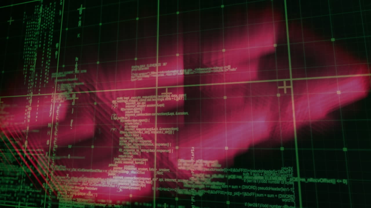 animación del procesamiento de datos sobre formas