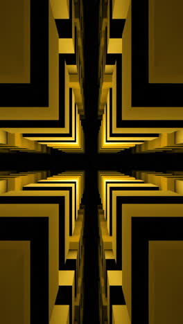 patrón geométrico abstracto de cubos amarillos brillantes